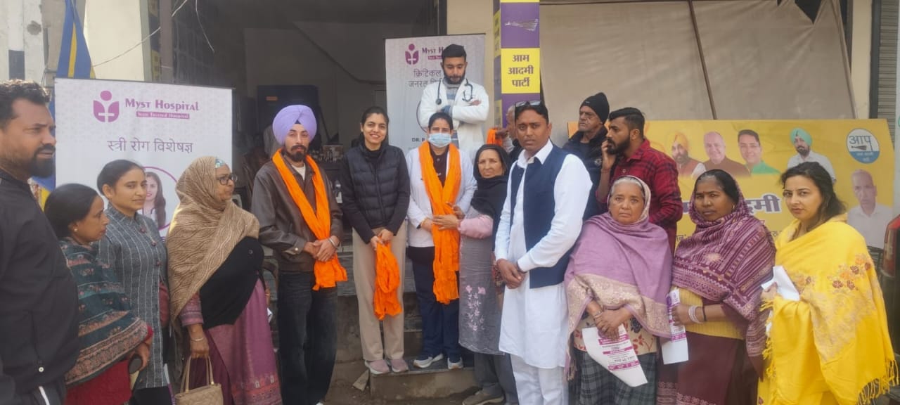 बलटाना में लगाया गया मेडिकल कैंप, डॉक्टरों को किया गया सम्मानित