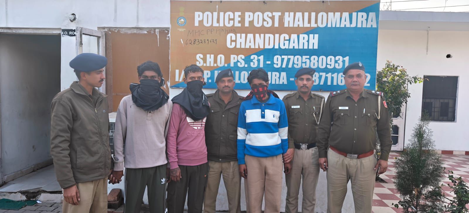 सेक्टर 31 थाना पुलिस ने 24 घंटे में हत्या में तीन आरोपियों को दबोचा