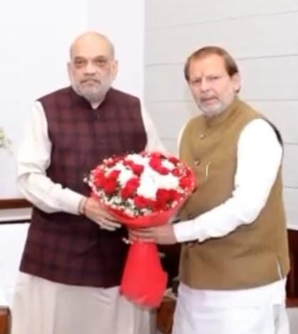 डॉ. अरविंद शर्मा ने अमित शाह से की शिष्टाचार भेंट, सहकारिता सुदृढ़ीकरण पर हुई चर्चा