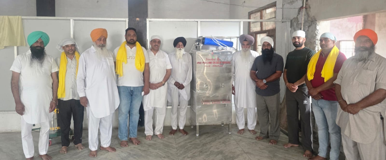 दयालपुरा गुरुद्वारा में वाटर कूलर भेंट, श्रद्धालुओं को मिलेगी राहत