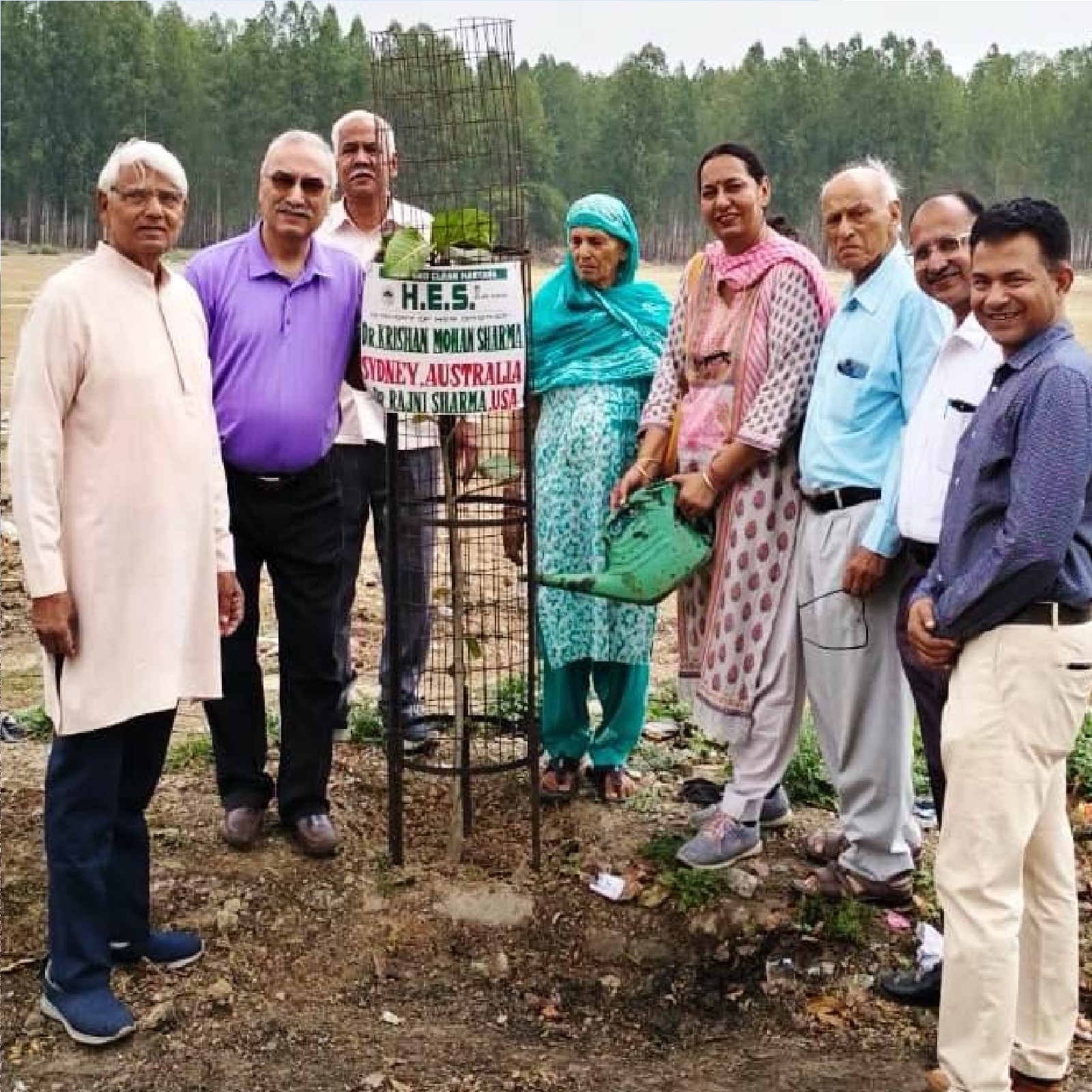 पर्यावरण को समर्पित एचईएस के 7 दिवसीय पौधारोपण शिविर का हुआ समापन