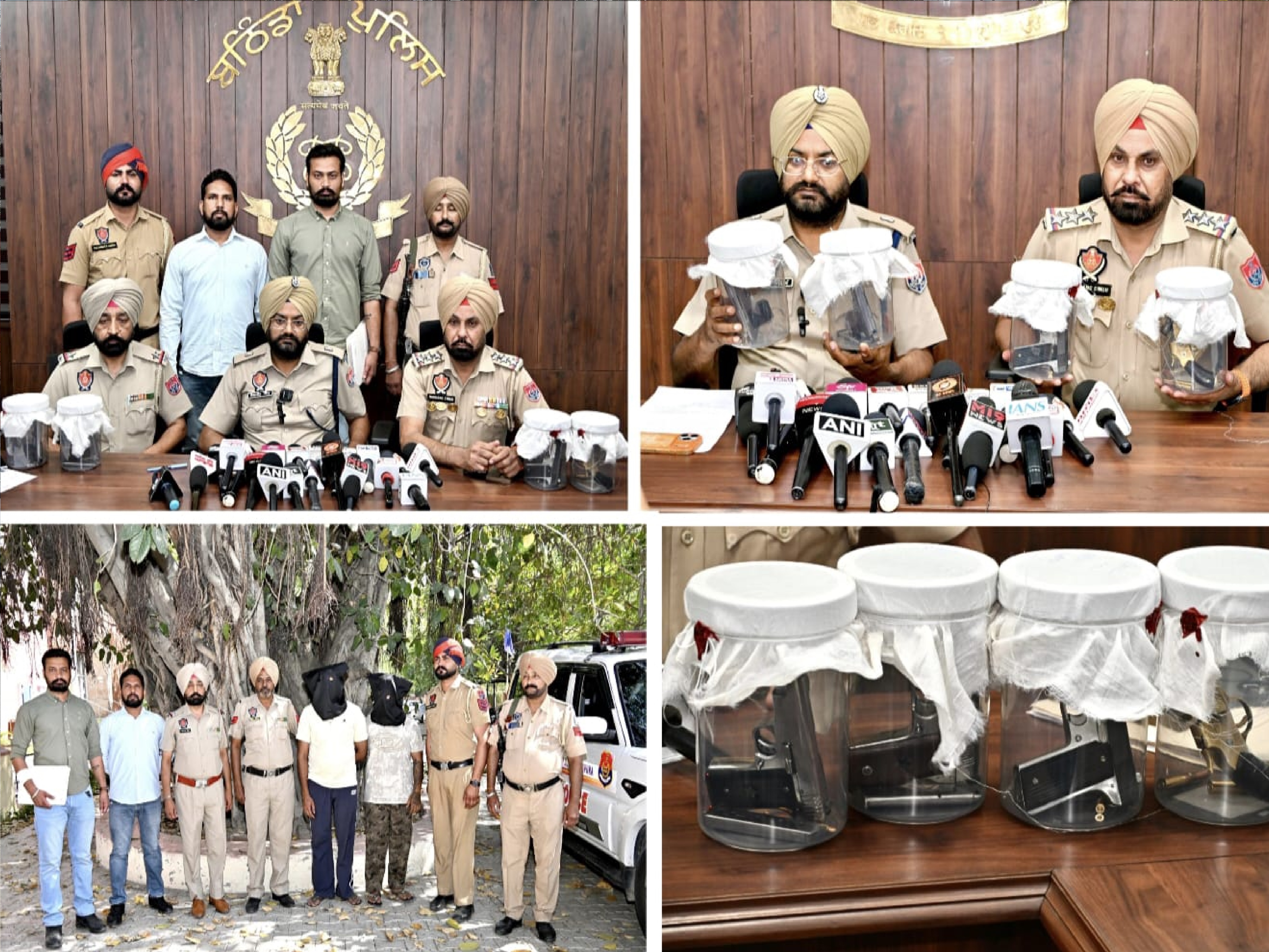 बठिंडा पुलिस ने 04 अवैध हथियारों सहित 02 व्यक्तियों को गिरफ्तार किया