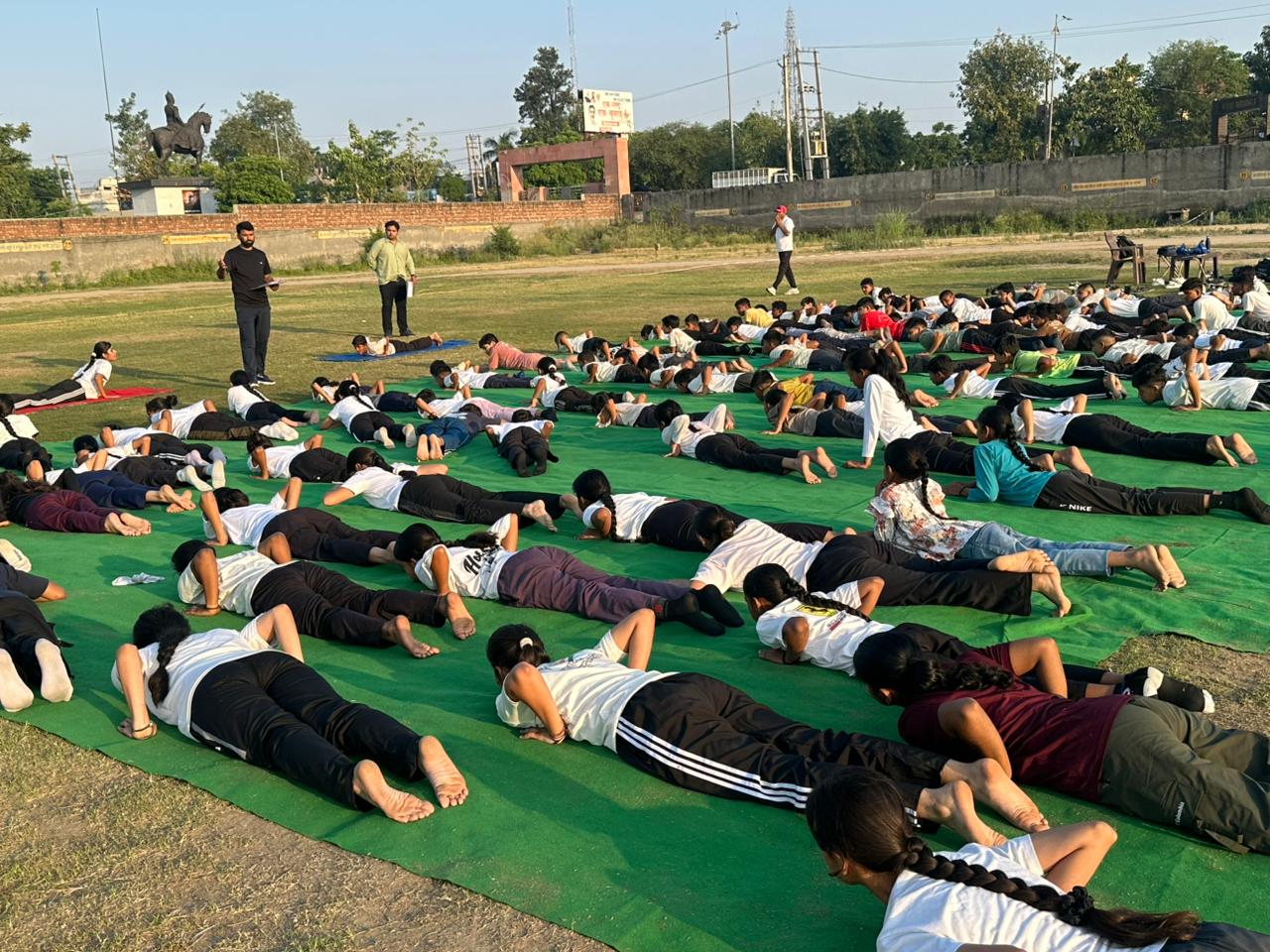 Yamunanagar: अंतराष्ट्रीय योग दिवस के अंतर्गत खण्ड स्तर पर योग खेल स्पर्धा का आयोजन किया गया