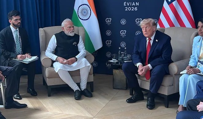 New Delhi: भारतीय नाविकों की सुरक्षा को लेकर भारत की चिंता, प्रधानमंत्री Narendra Modi ने Donald Trump से की बात