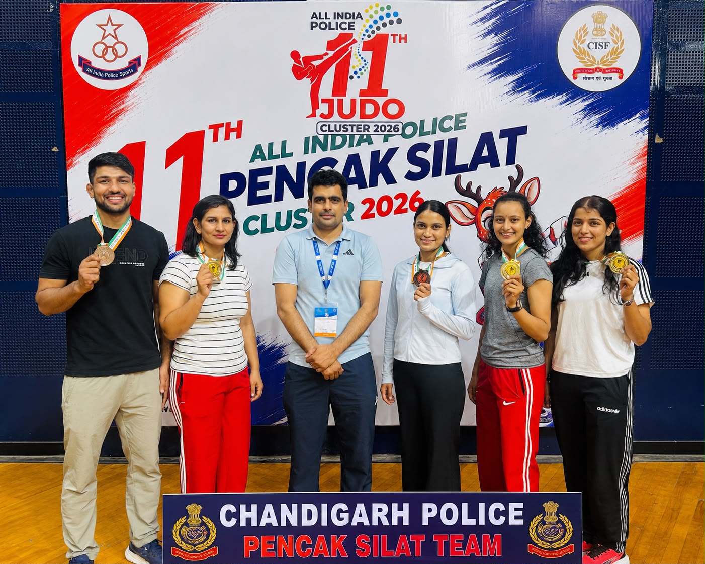 Chandigarh: जूडो क्लस्टर-2026 में चंडीगढ़ पुलिस का जलवा, वुशु, ताइक्वांडो और पेंचक सिलाट में खिलाड़ियों ने रचे नए कीर्तिमान