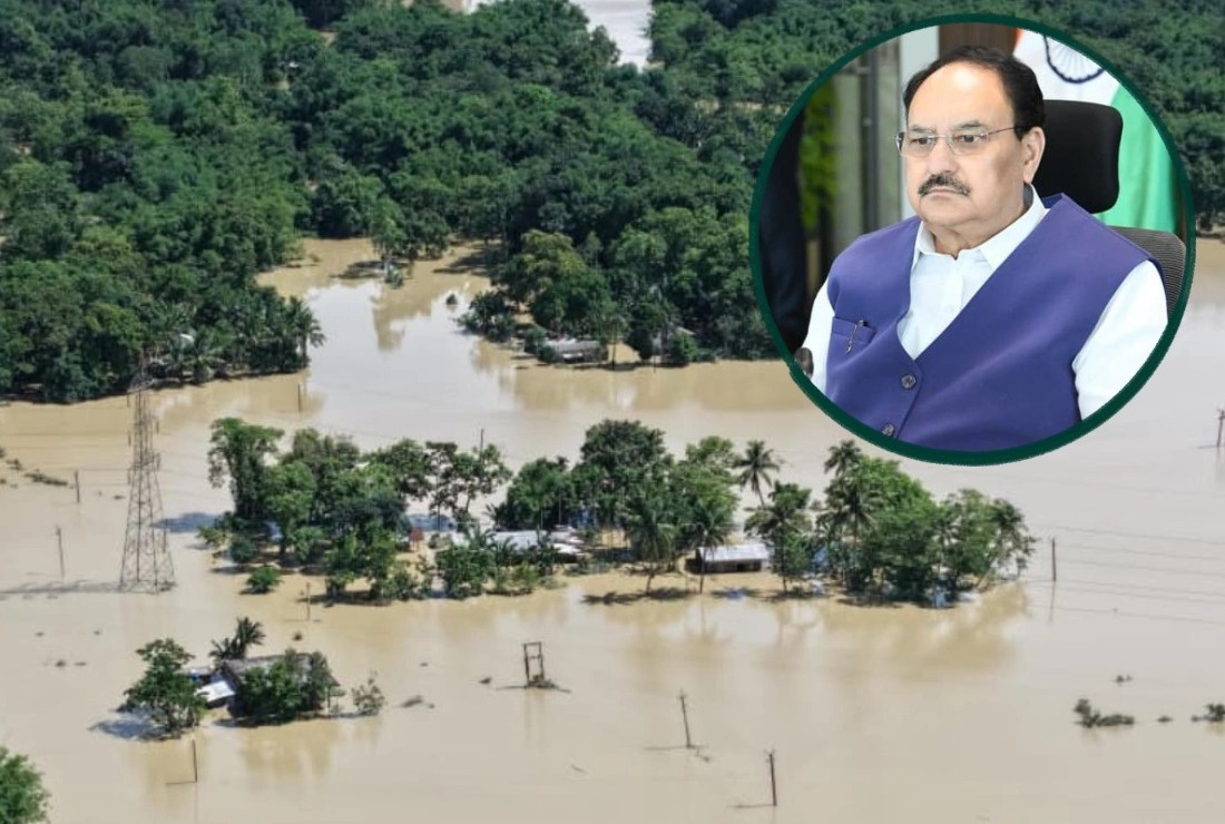 Dibrugarh: पूर्वोत्तर में आपदा प्रभावित इलाकों के दौरे पर जेपी नड्डा, बाढ़ पीड़ितों से करेंगे संवाद