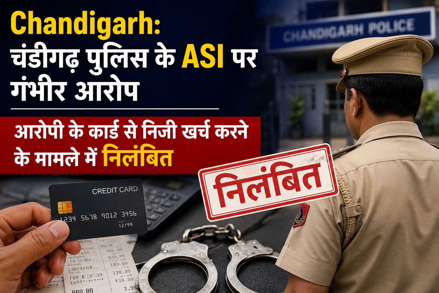 Chandigarh: रिश्वत नहीं, आरोपी के कार्ड और पैसों के इस्तेमाल का आरोप; ASI आशीष प्रताप सिंह सस्पेंड