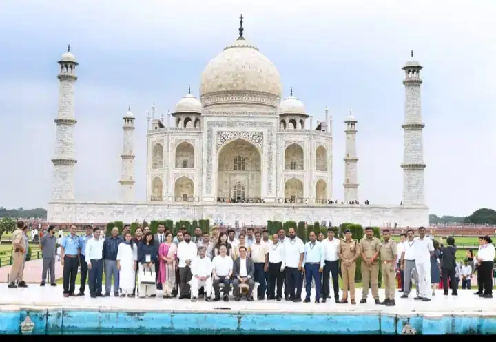 Agra: ताज की खूबसूरती पर मुग्ध हुआ जापानी प्रतिनिधिमंडल, यामानाशी के गवर्नर ने सराही ब्रज संस्कृति और यूपी की मेहमाननवाजी