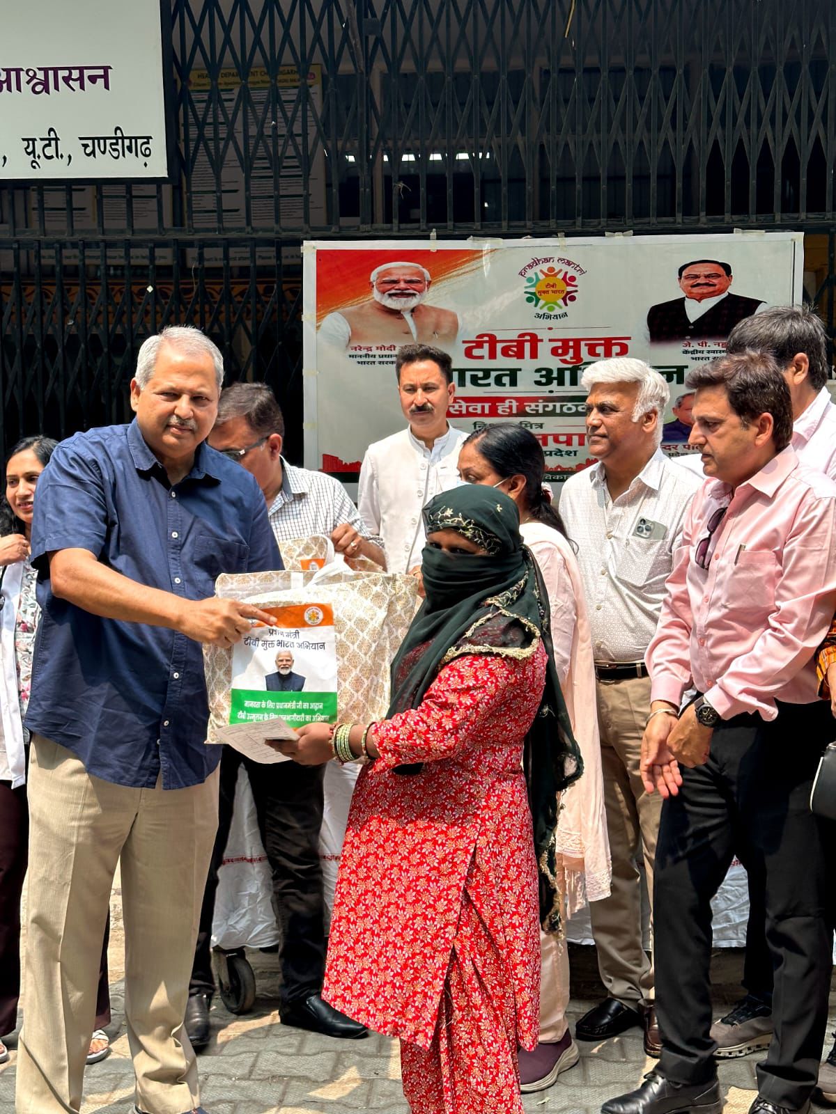 Chandigarh: टीबी मुक्त भारत अभियान को मजबूत करने के लिए भाजपा मेडिकल सेल ने बांटी मुफ्त पोषण किट