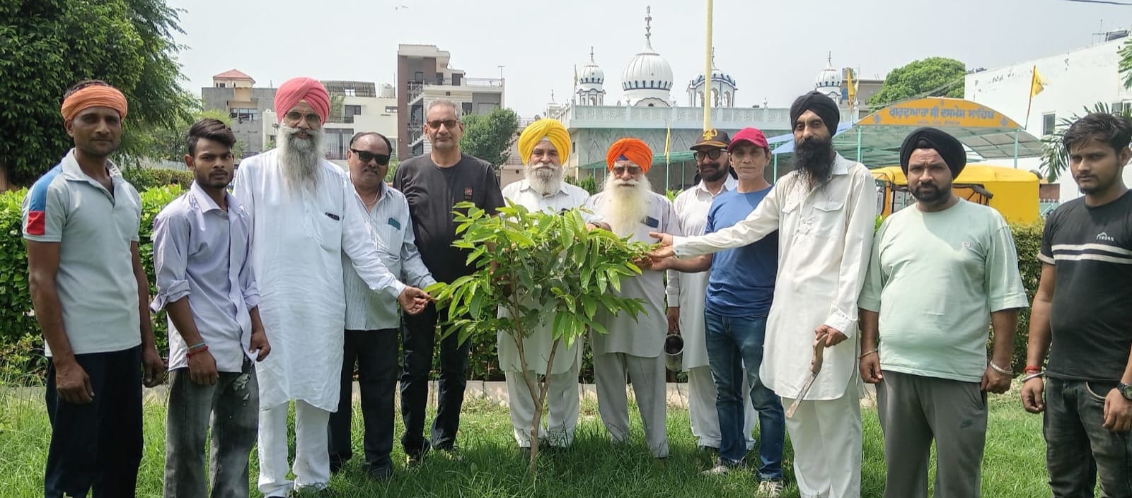 Zirakpur: हरियाली बढ़ाने का संकल्प, जीरकपुर में सोसायटी सदस्यों ने लगाए पौधे